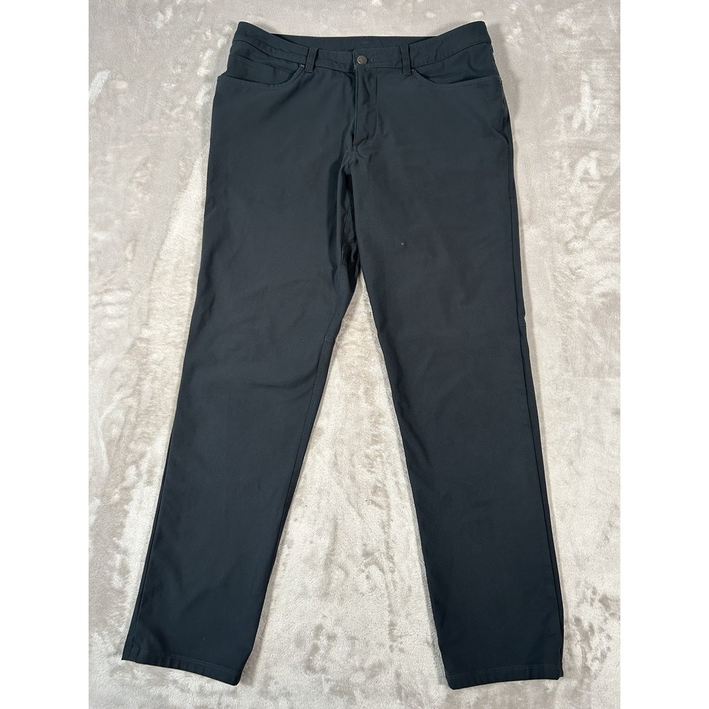 Lululemon ABC Pants Mens 34x32 Gray Classic Fit Commission Performance Stretch